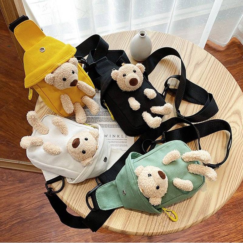 One-shoulder Canvas Bag Female Students Leisure Shopping Trend Waist Bag Fashion All-match Cross-body Chest Bag