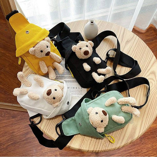 One-shoulder Canvas Bag Female Students Leisure Shopping Trend Waist Bag Fashion All-match Cross-body Chest Bag