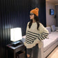Sweater Female New Autumn Winter Long Sleeve Hooded Base Long Loose Coat Large Size Knitting