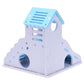 Hamster Toy Colorful Mini Wooden Slide DIY Assemble Hamster House Cute Small Animals Pet Toy Supplies Animal Sleeping House