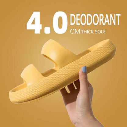 Unisex Slippers Women's Outer Wear Stepping on Shit Touching Flip-flops Bath Non-slip Thick Bottom Sandals Summer Men's Slippers