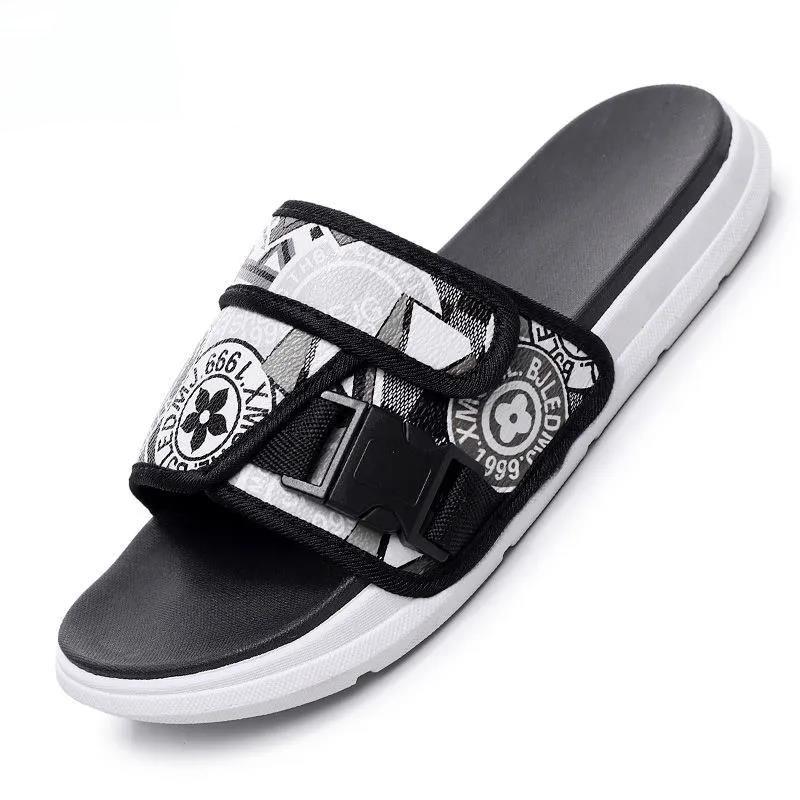 Summer Outdoor Thick Heel Beach Sports Slippers Men's Spring Large Size Indoor Soft Sole Flat Slippers