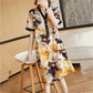 WTEMPO Plus Size Dress Summer Short Sleeve V-Neck Dress Casual knee-length Length