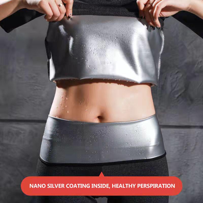 High Waist Abdominal Sweat Pants Weight Loss Fat Burning Sportswear Women's Suit Sports Shorts T-Shirt Fitness Jogging Pants Gym Fitness Yoga Sets