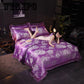 Luxury Embroidery Satin Jacquard Bedding Set Duvet Cover Bed Linen Bed Sheet Pillowcases