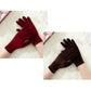 Two Pairs Pack Gold Velvet Warm Gloves Cold Protection Outdoor Riding Gloves Dance Ladies Gloves