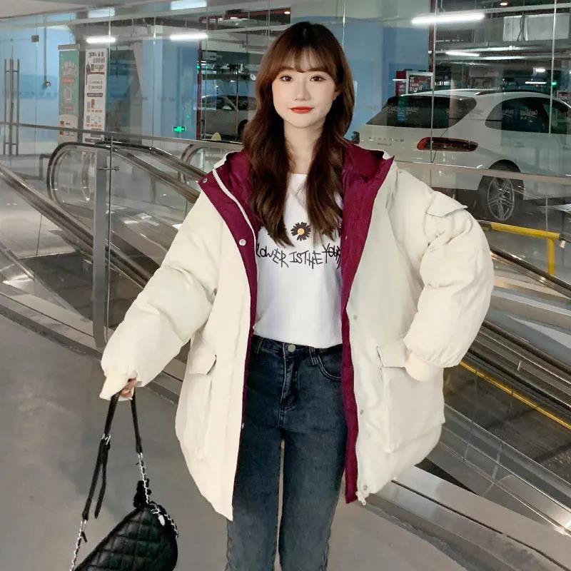 Winter Down Padded Jacket Women Loose Padded Coat Padded Jacket Short Padded Jacket