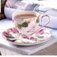 Fine Bone China Coffee Cup Saucer Funny Fashion Design Coffee Cup Wave Cup Dish