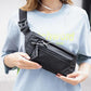 Men's and Women's Outdoor Sports Pockets Multifunctional Soft Leather Running Mobile Phone Bag Cycling Personal Wallet