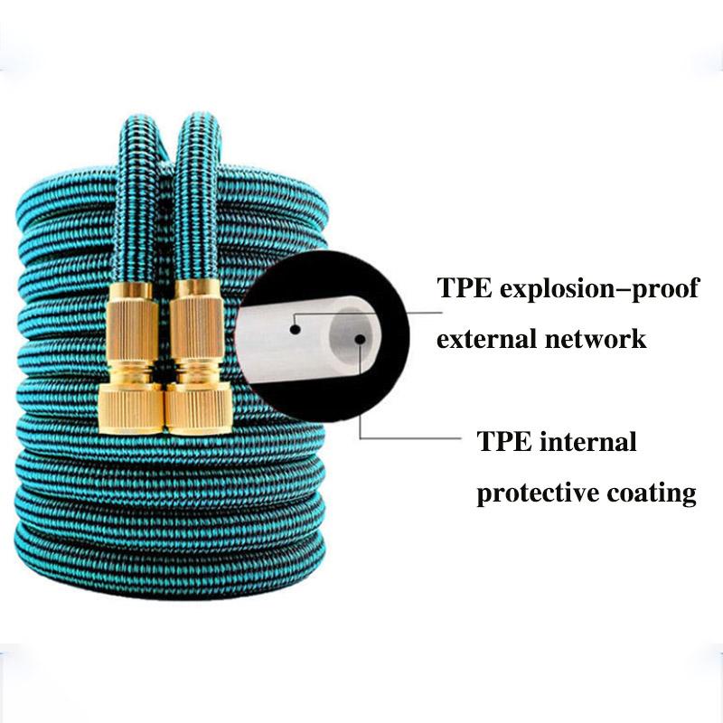 Household High Pressure Car Wash Hose Explosion-proof Hose Water Gun Set Gardening Watering Shower Tap Water Foam Washing