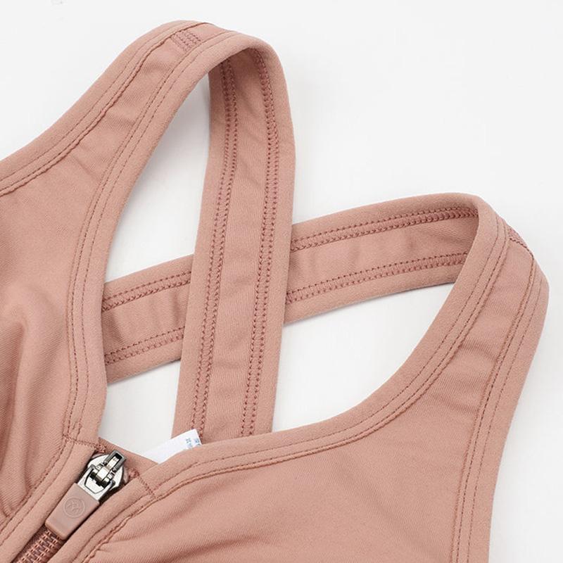 Front Zipper Sports Underwear Women Running Shockproof Gathering Anti-sagging Bra Yoga Fitness Beauty Back Ladies Bra