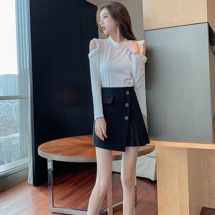 S-XXXL Women Sexy High Waist Hip Skirt Short Skirt Above Knee Split Fork Zipper Button Decoration Club Casual Home Office