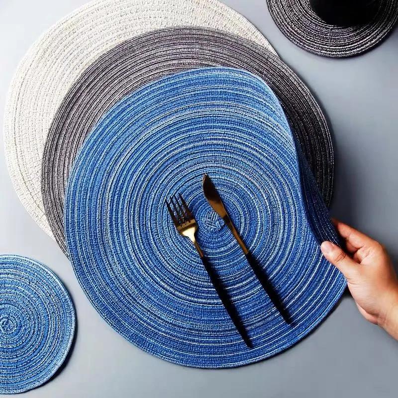 4pcs Nordic Table Insulation Mat Anti-scalding Mat Home Table Mat Table Cloth Mat
