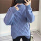 Cold-proof Solid Color Turtleneck Sweater Female Autumn Large Size Warm Sweater Thickening