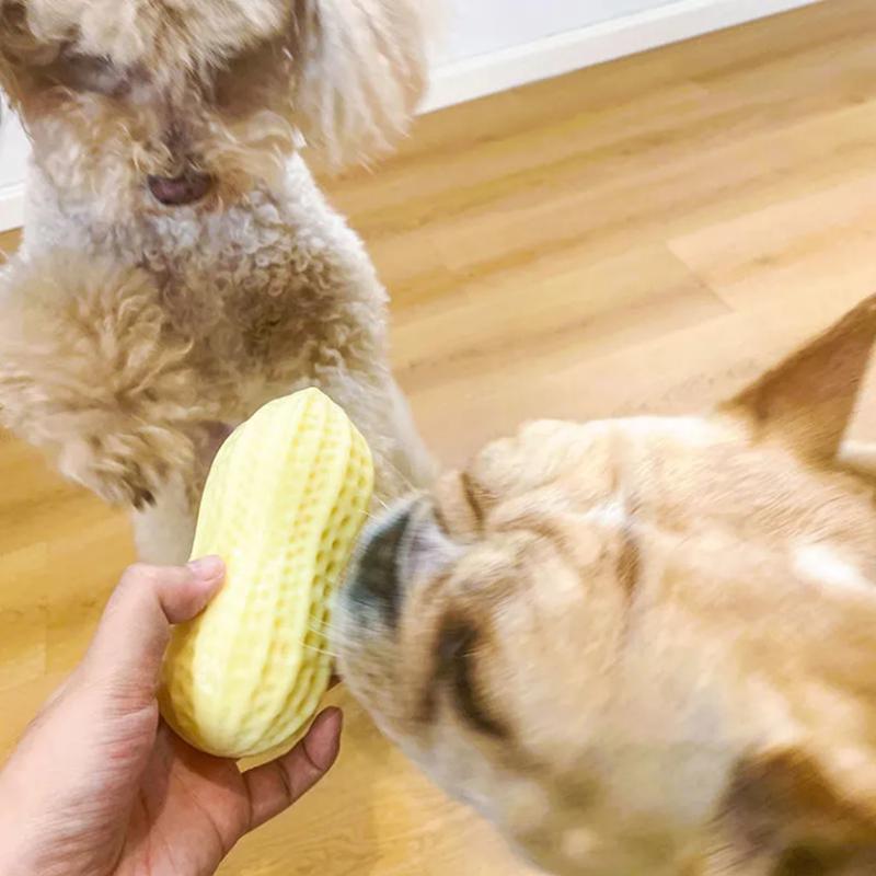 Dog Toys Bite Resistant Molar Teeth Cleaning Vocal Peanuts Medium-sized Dogs Anti-boring Artifacts for Large Dogs Funny Dog Balls Chewing Toys