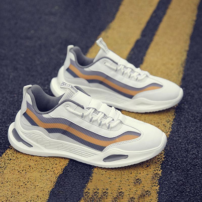 Mesh Men Shoes Breathable White Mens Sneakers Trendy Lace-Up Lightweight Black Walking Big Size Man Shoes