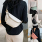 Fashion Lady Bag Waist Bag Leather Soft Leather Chest Bag Large Capacity Messenger Bag All-match Shoulder Bag