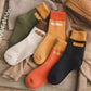 Winter Thickening and Fleece Socks Women's Korean Version In The Tube Socks Japanese Autumn and Winter Floor Warm Terry Towel Stockings
