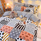Four-piece Bedding Cotton Quilt Cover Single and Double Cartoon Printing Mattress Cover Bedroom Bed Linen Quilt Cover