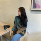 Autumn Winter  Women Fashion Sweater Casual Knitting Sweater Leopard  Round Neck Pullovers Loose Casual Long Sleeve Sweater
