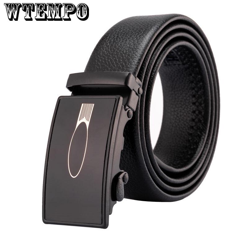 Men's Belts PU leather male luxury strap long belt for men designer belts men Black