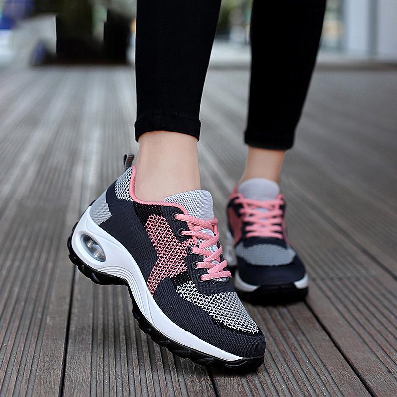 Women Vulcanized Shoes Summer Women's Sneaker 2020 Spring Summer Knitting Breathable Shoe Chunky Platform Sneakers Soft