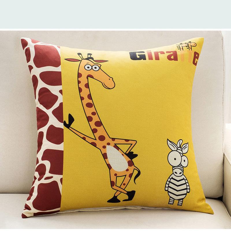 Creative Painting Printing Pillow Car Waist Pillow Home Sofa Pillow Soft Relaxation Artifact