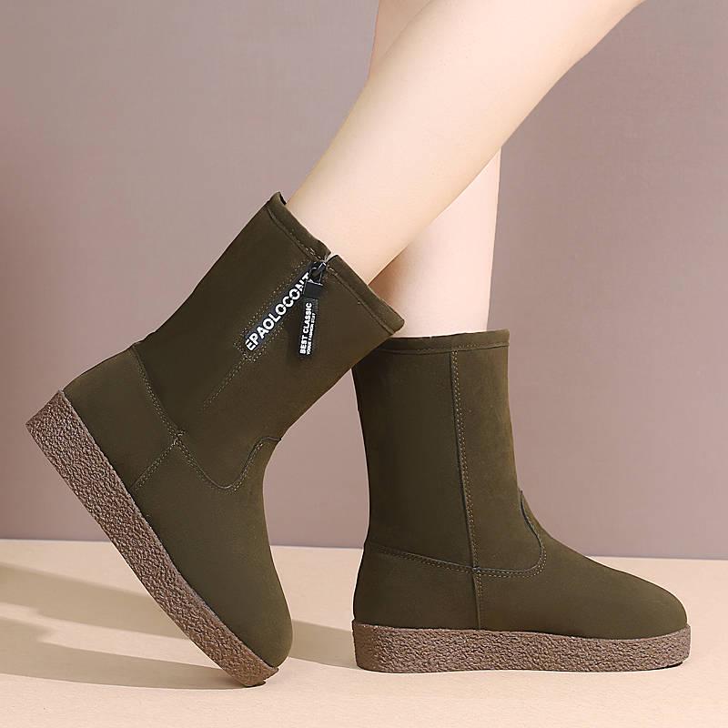 Women Boots Winter Waterproof Non-slip Snow Boots Women Winter Shoes Thick Fur Platform Ankle Boot