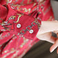 Floral Print Chiffon Long-sleeved Shirt Women's Bow Tie Shirt Commuter Shirt Temperament