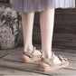 Ladies Sandals Women's Summer Thick-soled Student Fairy Style Collocation Dress Fashion Flat-bottom Trendy Shoes