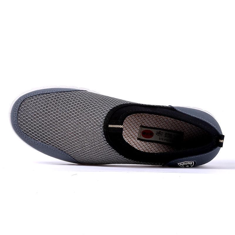 Summer Mesh Shoe Sneakers for Men Shoes Breathable Men's Casual Shoes Slip-On Male Shoes Loafers Casual Walking 38-48