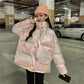 Winter Short Bright Face Loose Stand-up Collar Warm Down Jacket Winter Thick Warm Jacket Cotton Jacket