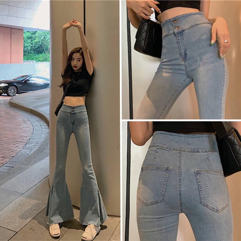 Women Jeans Stretch Slim Plus Size Elastic Blue Denim Pants Female Keep Warm Casual Pants