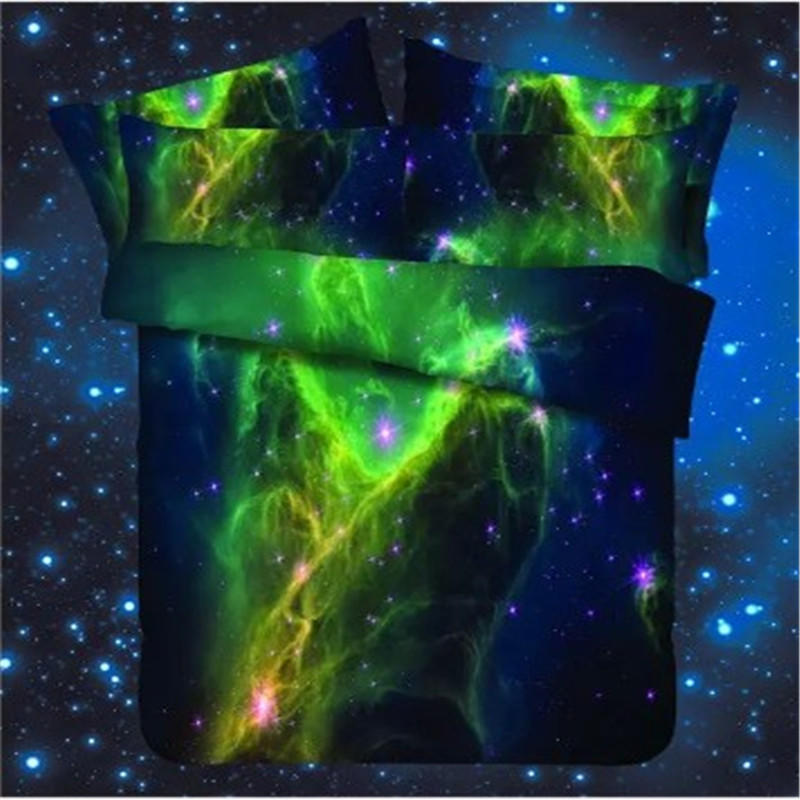 WTEMPO Starry Sky 3d Oil Painting 3/4pcs Bedding Sets Queen Size Bedding Set Comforter Cover