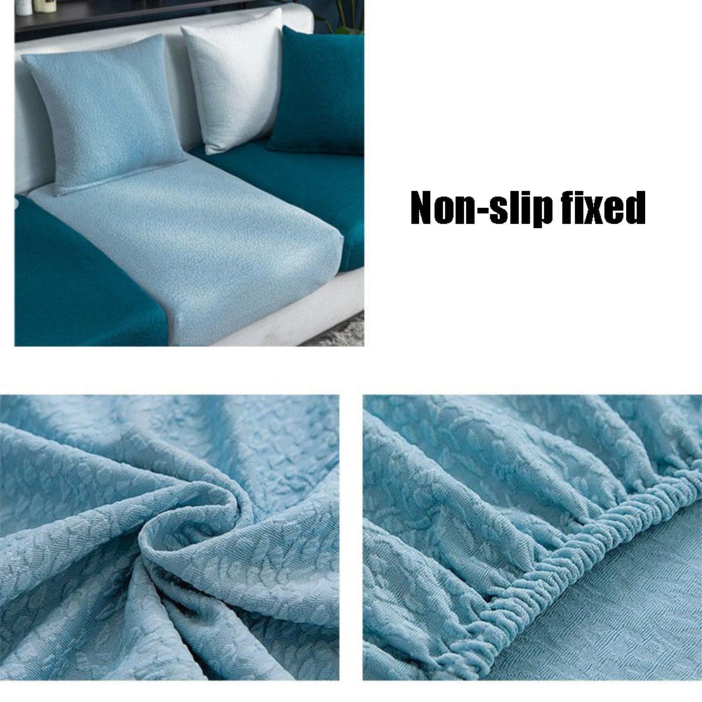 1/2/3/4 Seats Stretch Sofa Cushion Cover for Pet Kids Waterproof Furniture Protector  Spandex Washable Removable Slipcover