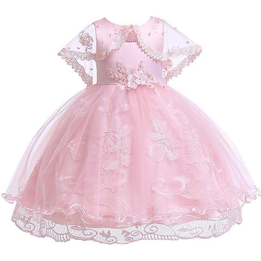 Girls Birthday Party Dress Children's Dress Dress Female Summer European and American Princess Pettiskirt