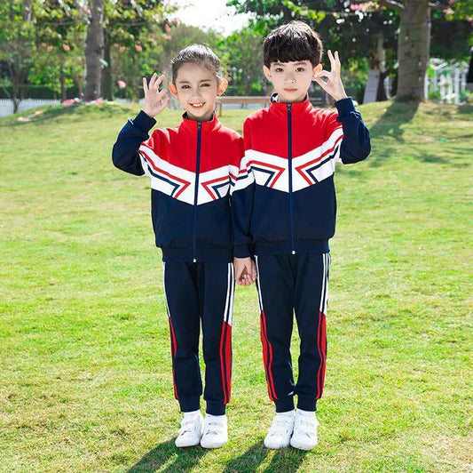 Primary School Uniforms Spring and Autumn Suits Children's First Grade Class Uniforms Kindergarten Uniforms Summer Games Clothing