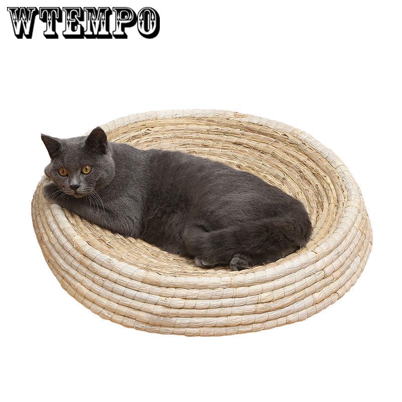 Cool Cat Bed House Round Bed Dog Sleeping Mat Pad Nest Kennel Pet Puppy Nest  for summer