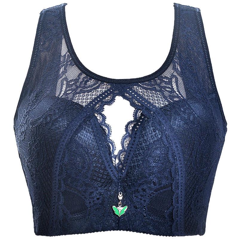 Gather Beautiful Back Anti-sagging Big Breast Underwear Thin Big Size Bra Without Steel Ring Women's Bra Big Cup Bra