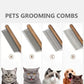 Wooden Cat Comb Dog Matted Hair Removal Comb Floating Hair Cat Comb Cleaner Pet Grooming Needle Comb Cat Pet Supplies Pets Massage Comb Grooming Tool