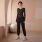 Yoga Suit Female Running High-end Professional High-end Gym Fitness Suit Ladies Sportswear Loose Suit Leggings Long-sleeved T-shirt