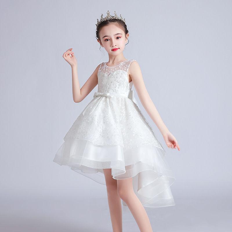 Wedding Flower Girl Dress Children Show Evening Dress Girl Elegant Princess Dress Mesh Skirt