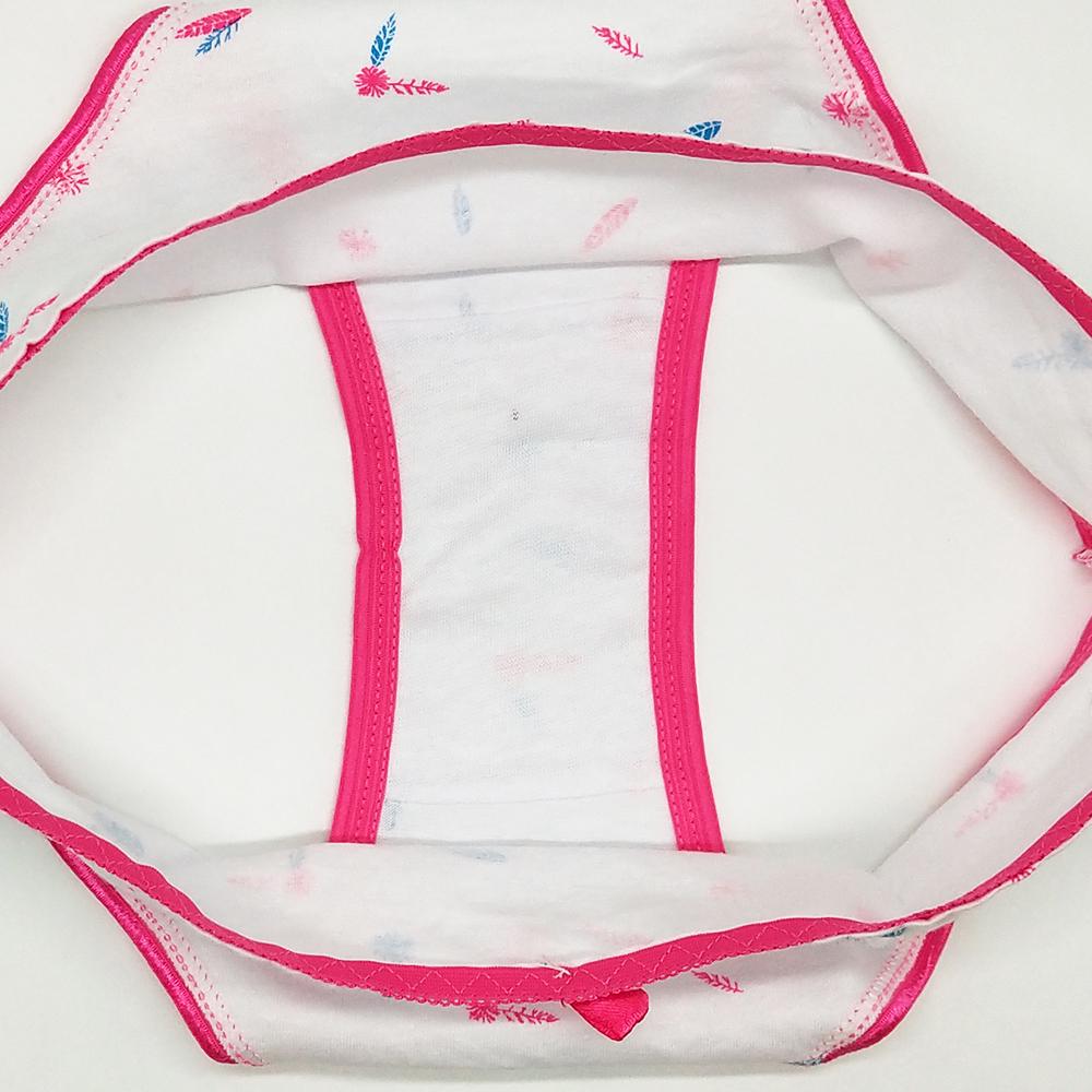 Fashion 6 pcs/lot Printed Sexy low Waist Briefs white Panties Cotton  Women's Underwear