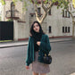 New Imitation Water Velvet Lazy Loose V-neck Net Red Sweater Knit Cardigan Button Coat Female
