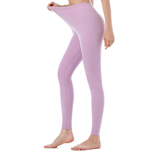 Women Winter Autumn Thermal Pants Female Tight Pants Thicken Windproof Comfortable Soft Lining High Elasticity Slim Spring Pajamas Warm High Waist