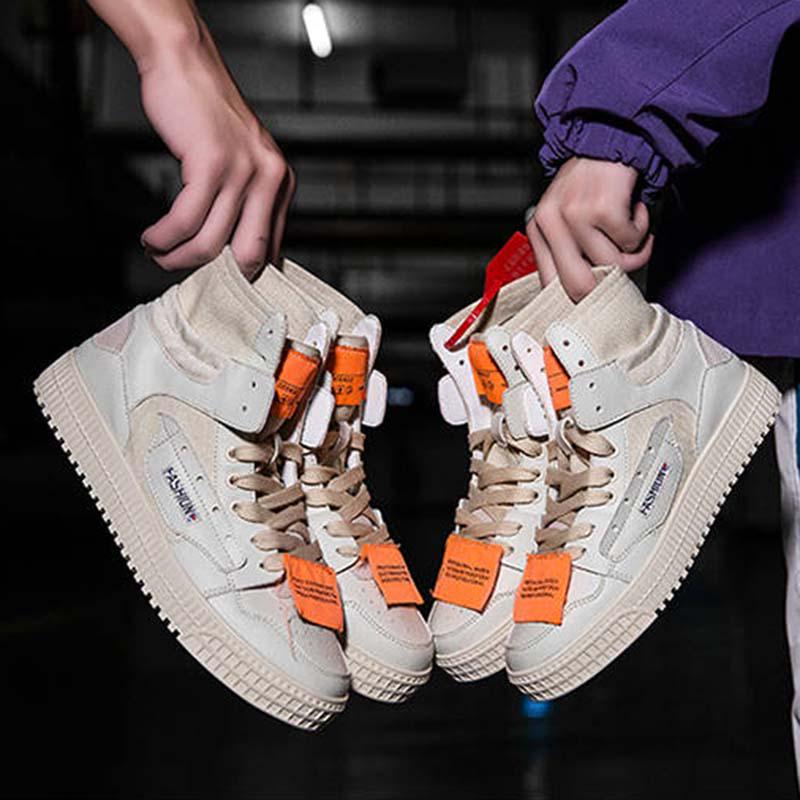 Plus Size39-45 Men Sneakers Leather Breathable Breathable Non-slip and Wear-resistant Leather