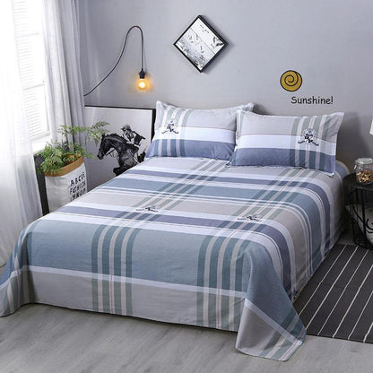 Three-piece Bedding Set Thick Cotton Sheets Cotton Twill Sheets Pillowcases Cotton Fabrics Warm and Breathable Sweat-absorbing Exquisite and Simple