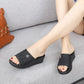 Ladies Summer Sandals and Slippers All-match Outer Wear Wedge Heel Fashion Trend Non-slip Beach Shoes