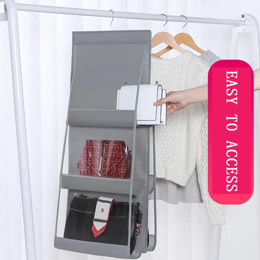 Transparent Bag Storage Hanging Bag Hanging Storage Bag Fabric Dust Bag Closet Wall Hanging Storage Rack Dust Bag