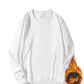 320g Classic Wild Thick Plus Velvet Sweatshirts Round Neck Sweater Men's Simple Loose Solid Color Long-sleeved Pullover